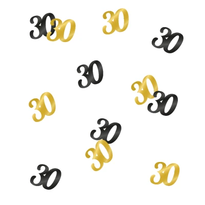 Afbeelding van Confetti Tafeldecoratie 30 jaar Classy per zakje van 14 gram