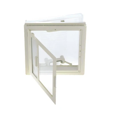 Afbeelding van MPK Dakluik 40x40 Grijs Kader+Combirollo