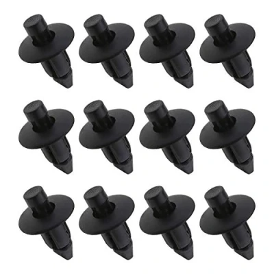 Afbeelding van 50 Stuks Voertuig Bumper Side Rok Dorpels Trim Clips Plastic Push Type Klinknagels Fasteners 96057846 Past 7mm Gat Zwart