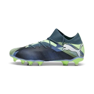 Afbeelding van Puma Future 7 Match FG/AG Voetbalschoenen met kunststof noppen, Heren, Maat: 47, Gray skies/white/fizzy apple Textiel/ synthetisch