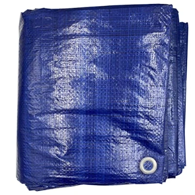 Afbeelding van DULA Afdekzeil 5 x 8 meter afdekfolie Blauw Waterdicht dekzeil