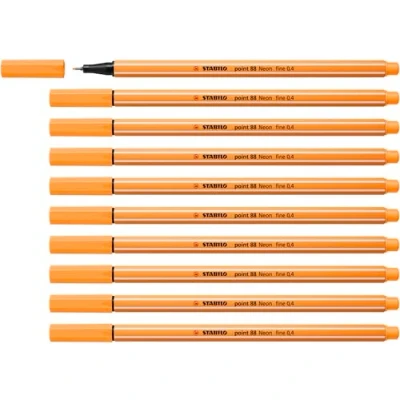 Afbeelding van STABILO point 88 fineliner, fluo oranje