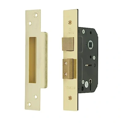 Afbeelding van Sterling (padlocks) 5 Lever Mortice Sashlock 2.5 In Brass