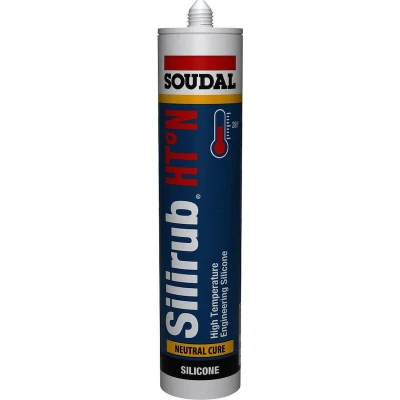 Afbeelding van Soudal Silirub HT N Zwart 300 ml 108266