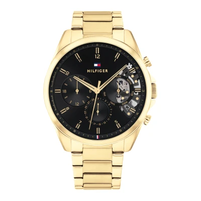 Afbeelding van Tommy Hilfiger TH1710447 Baker horloge herenhorloge Goudkleur