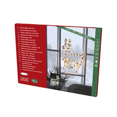 Afbeelding van Rendier met verlichting Konstsmide (50 LEDs, 41 x 51 cm, Binnen)