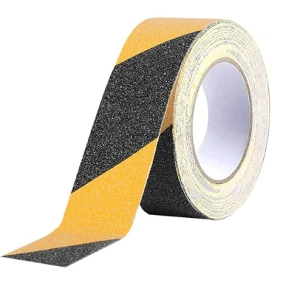 Afbeelding van QitinDasen 10 M X 5 cm Zwart Geel Antislip Tape, Zelfklevende Anti Slip Veiligheidstape, voor Binnen en Buiten (1 Rol)