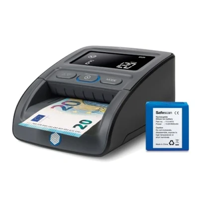 Afbeelding van Safescan 155 SX Automatische en draagbare detector voor het snel verifiëren van bankbiljetten valse biljetdetector met 7 detectiepunten 100% betrouwbare biljetten