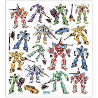 Afbeelding van Creativ Company Zelfklevende Stickers Transformers, 1 Vel