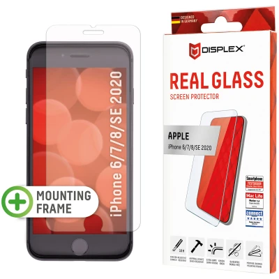 Afbeelding van Screenprotector Apple iPhone SE (2022): Displex Real Glass 2D