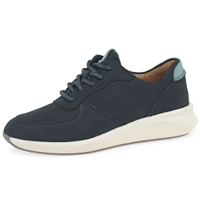 Afbeelding van Clarks dames sneakers Un Rio Sprint, Navy Nubuck, 40 EU