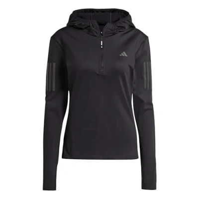 Afbeelding van adidas Performance Own The Run Winterized Hoodie Met Halve Rits Dames Zwart 2XL