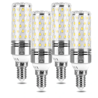 Afbeelding van Vicloon E14 LED maïslampen, 4 stuks maïsschroeflampen, 100W gloeilampen equivalent, 6000K natuurlijk wit, 360 stralingshoek, 1400lm geen flikkering dimbaarheid, lamp voor thuis