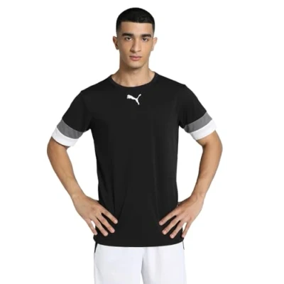 Afbeelding van Puma Teamrise Shirt Korte Mouw Heren Zwart Maat: 3XL