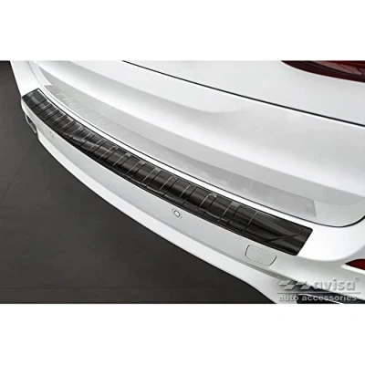 Afbeelding van Avisa Zwart RVS Achterbumperprotector voor BMW X5 F15 2013 2018 met M Pakket &#039;Ribs&#039;