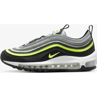 Afbeelding van Nike Sportswear AIR MAX 97 Sneakers laag voor kinderen, Maat: 38, Pure platinum/volt/black/white Imitatieleer/ textiel