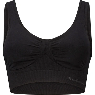 Afbeelding van Bamboo Basics voorgevormde bh top Fleur met bamboe zwart