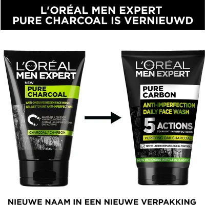 Afbeelding van 3x L&#039;Oréal Men Expert Pure Carbon Dagcrème 50 ml