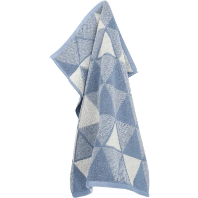 Afbeelding van Keukendoek Bunzlau Castle Triangles Grijs Blauw