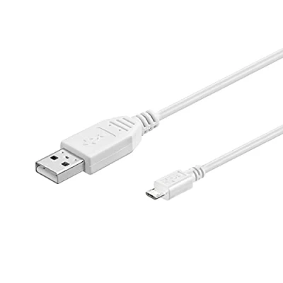 Afbeelding van Manhattan USB kabel 2.0 A stekker, micro B stekker 1.00 m Wit UL gecertificeerd 323987