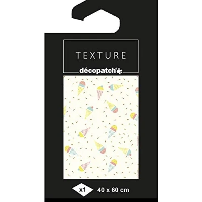 Afbeelding van décopatch TD785C 1 vel 40x60cm papier motief textuur, ijs goud