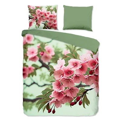 Afbeelding van Good Morning Lotti dekbedovertrek Lits jumeaux (240x200/220 cm + 2 slopen) Groen