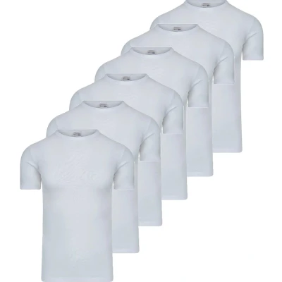 Afbeelding van Beeren 6 stuks ondershirt heren Ronde hals 100% Katoen M Wit