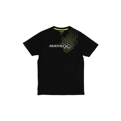 Afbeelding van Matrix Hex Print T Shirt Black Small