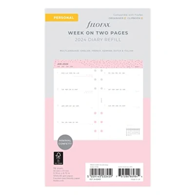 Afbeelding van Filofax Persoonlijke Confetti week om 2024 dagboek te bekijken