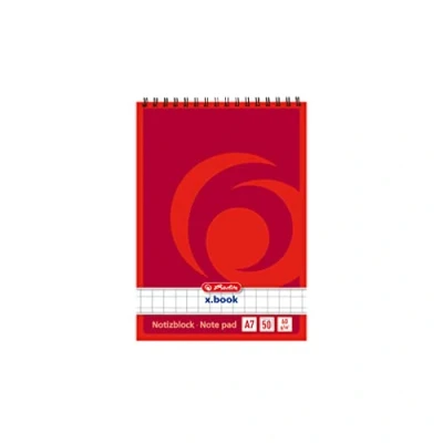 Afbeelding van Herlitz 110734 Spiraalnotitieblok A7, 50 vellen, 10 stuks