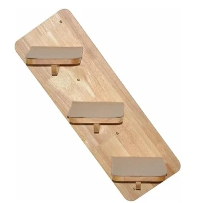Afbeelding van nanook Krabpaal kattentrap klimwand 3 traps wandkrabpaal 60 x 20 cm voor wandmontage