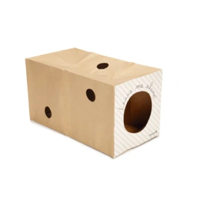 Afbeelding van Bz kitten speeltunnel inja papier 22x22x40 cm