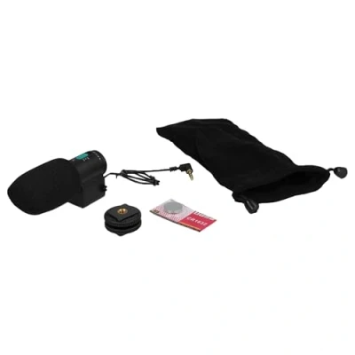 Afbeelding van vhbw externe stereomicrofoon compatibel met Canon EOS 5D Mark II, III, 7D, 50D, 550D, 500D, 60D, 600D.