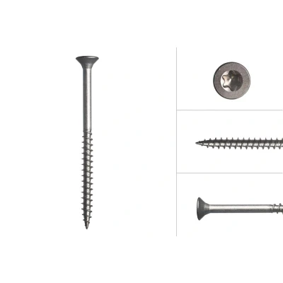 Afbeelding van Spaanplaatschroeven RVS A2 5 x 70 mm Torx 25 200 Stuks