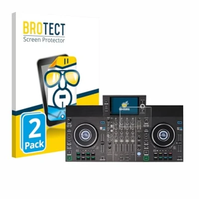 Afbeelding van BROTECT Screenprotector voor Denon DJ SC LIVE 4 (Jog) Folie Beschermfolie transparant (2 Stuks)