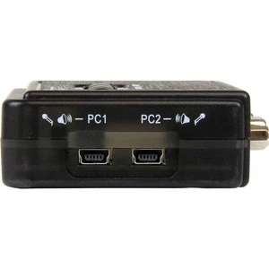 Afbeelding van StarTech.com 2 poort USB KVM switch Zwart met Audio en Bekabeling