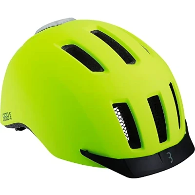 Afbeelding van BBB Cycling Grid Fietshelm LED Lampje Volwassenen E bike en Stadsfiets Mat Neon Geel Maat M BHE 161