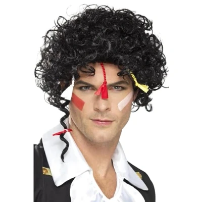 Afbeelding van Smiffys 80s New Romantic Pruik Zwart