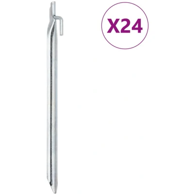 Afbeelding van Tentharingen 24 st V vormig 20 mm 29,5 cm gegalvaniseerd staal