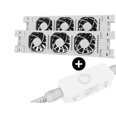 Afbeelding van Heatfan 3 Basic Radiator Ventilator met Smart Sensor 2 Stuks Universele Maat Convector Vent…