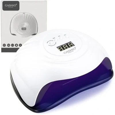 Afbeelding van GASHIO® 168 W Dual UV/LED lamp professionele nagellamp nageldroger voor gel nagellak met 10/30/60/99 s timer sensor LCD display uitneembare sokkel
