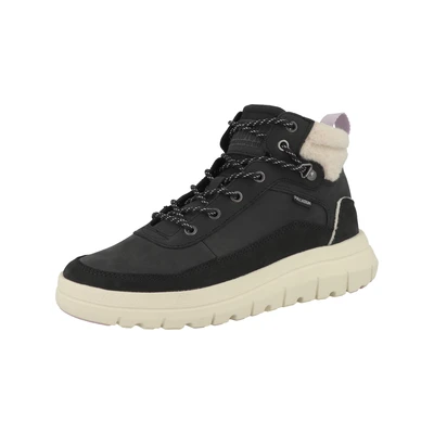 Afbeelding van Palladium CUFF WARM Sneakers hoog, Dames, Maat: 42, Black Leer en textiel