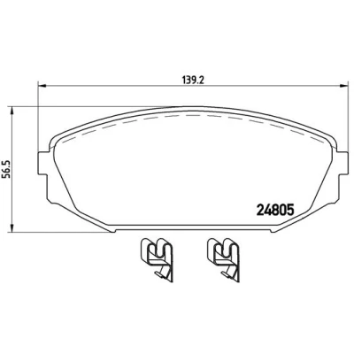Afbeelding van Brembo Remblokset P 28 049
