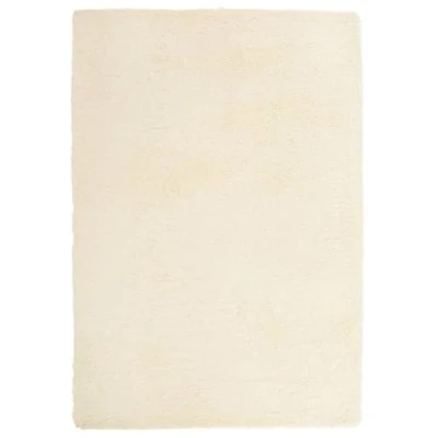 Afbeelding van vidaXL hoogpolig vloerkleed 200x290cm polyester crèmekleurig