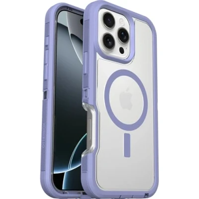 Afbeelding van Otterbox Defender XT Clear iPhone 16 Pro Max Hoesje lavender haze
