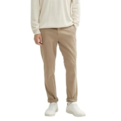 Afbeelding van TOM Tailor Travis MIT GÜRTEL Broek, Heren, Maat: 38x32, Mountain taupe