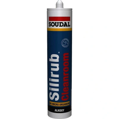 Afbeelding van Soudal Silirub Cleanroom Alcoxy Siliconen voegkit 310 ml Wit 112346