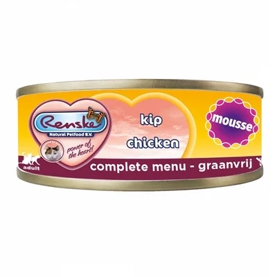 Afbeelding van 24x Renske Kattenvoer Mousse Kip 70 gr
