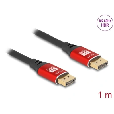 Afbeelding van Delock DisplayPort Kabel 8K 60 Hz 1 m rot Metall HQ products