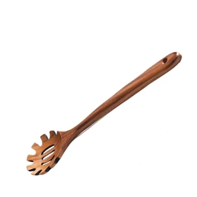 Afbeelding van Wooden Pasta Spoon, Long Handle Kitchen Noodle Server, Server Ladle For Cooking, Eco Friendly Non Stick Cookware Cooking Utensil